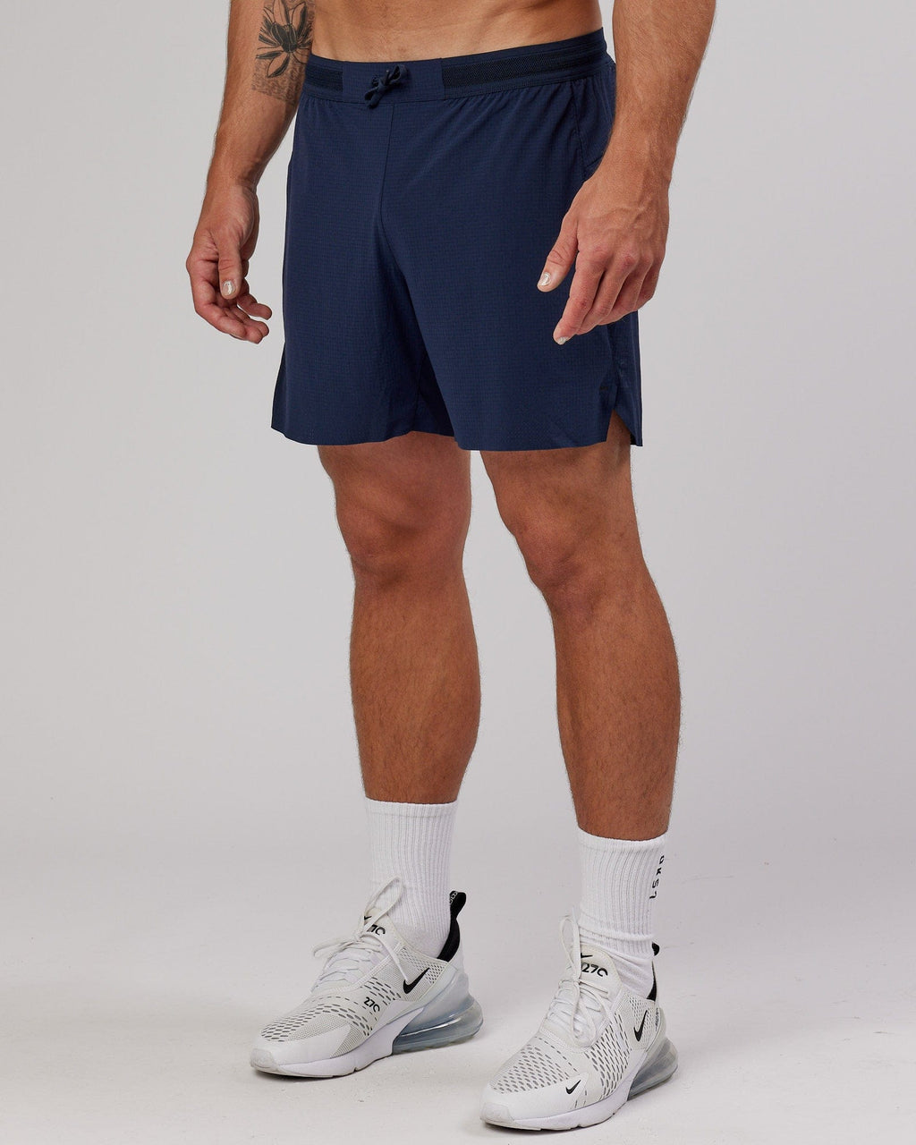 Model wearing UltraAir 6" Lined Performance Short - Navy