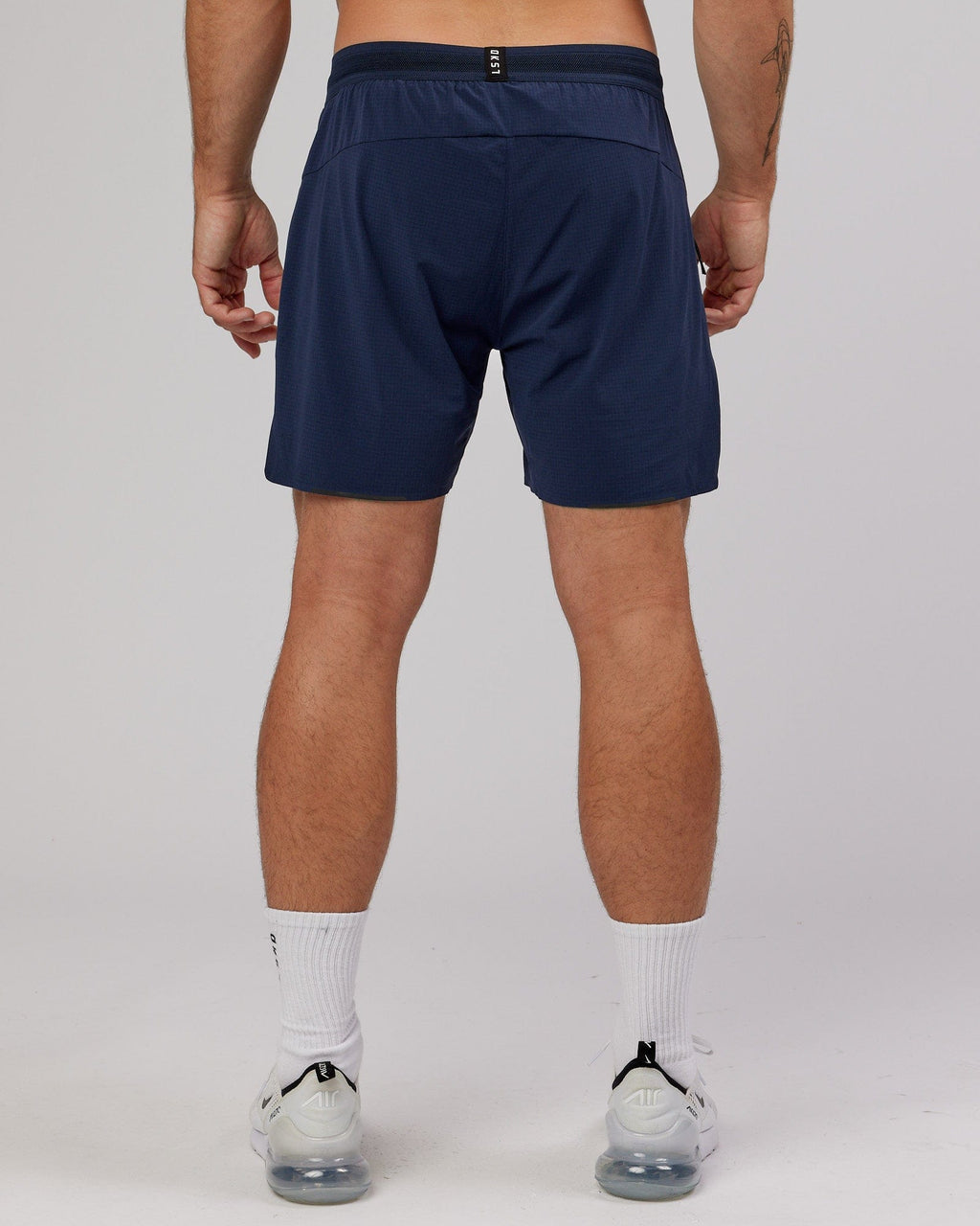 Model wearing UltraAir 6" Lined Performance Short - Navy