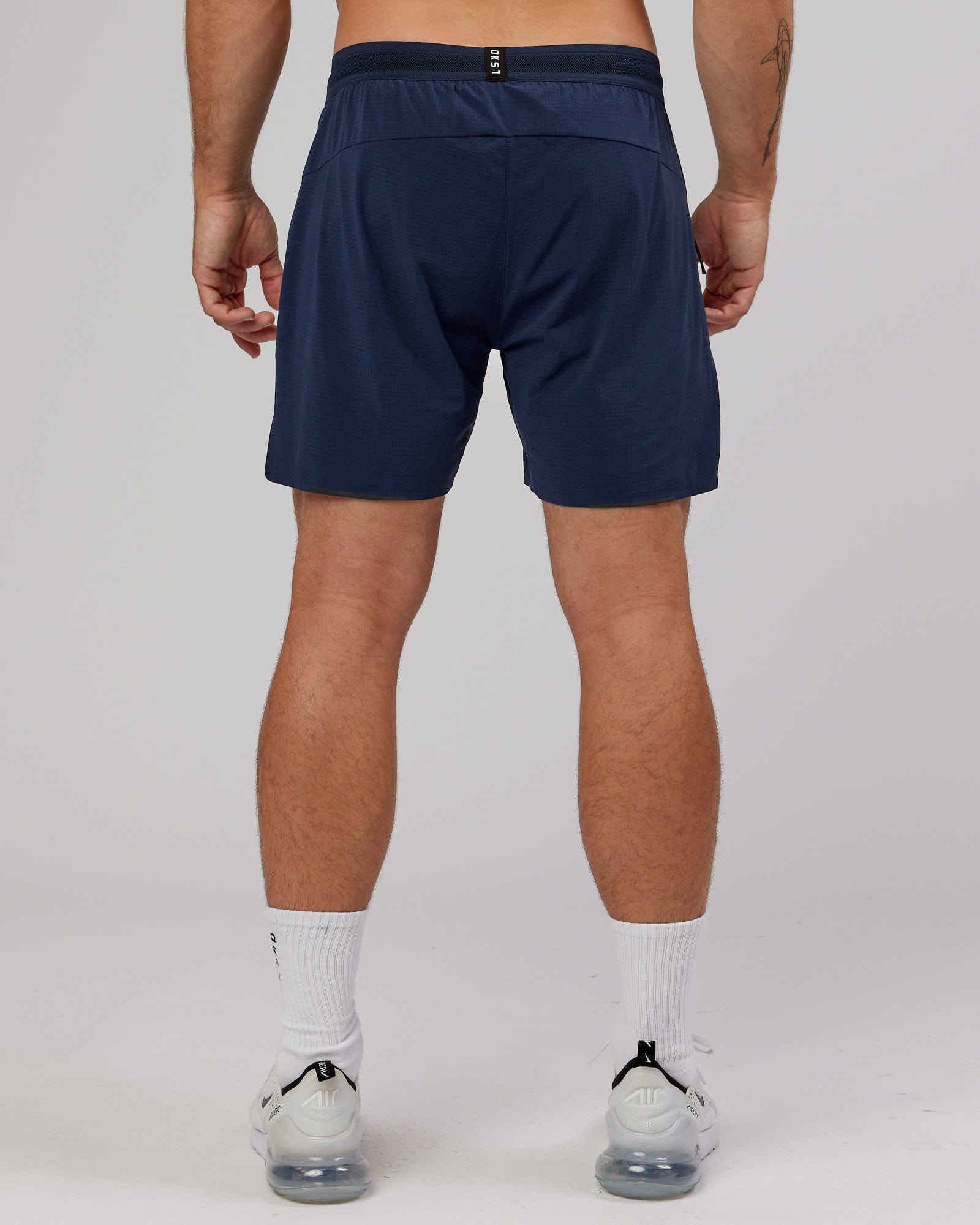 Model wearing UltraAir 6" Lined Performance Short - Navy