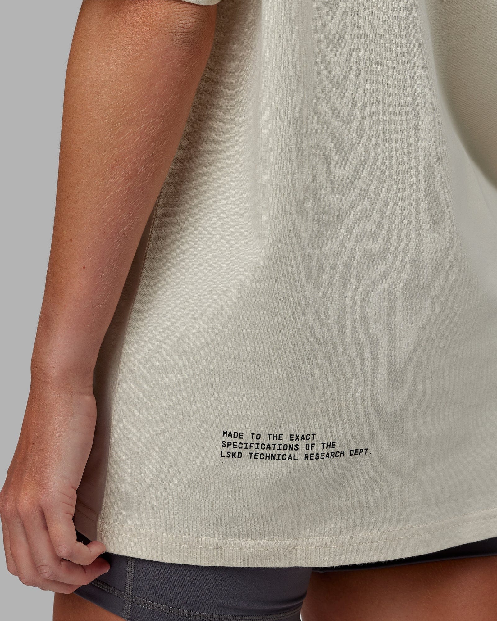 Model wearing Unisex Lab Heavyweight Tee Oversize - Bone