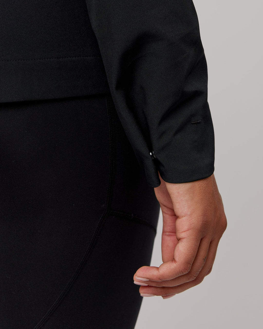 Model wearing Functional Training Jacket - Black