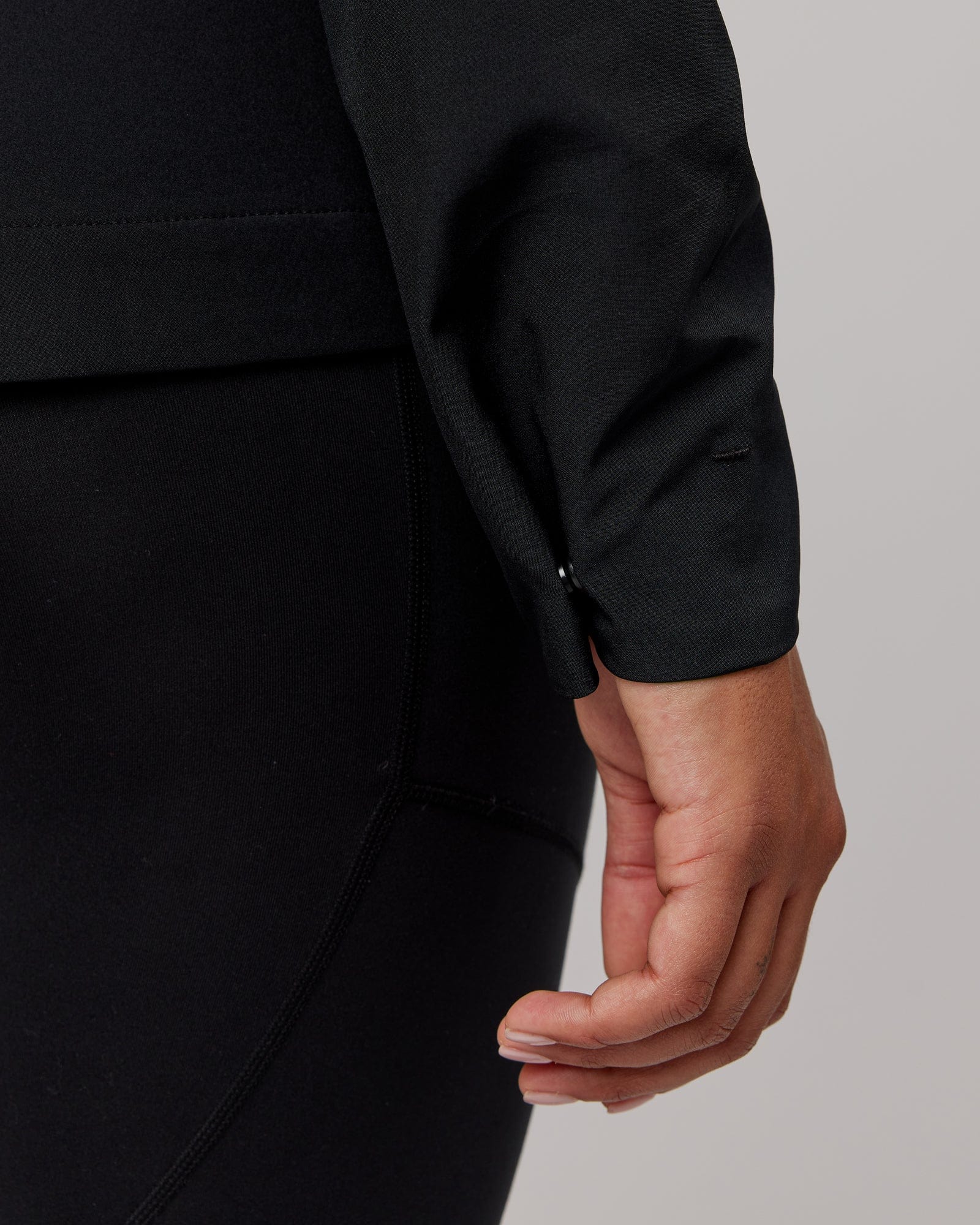 Model wearing Functional Training Jacket - Black