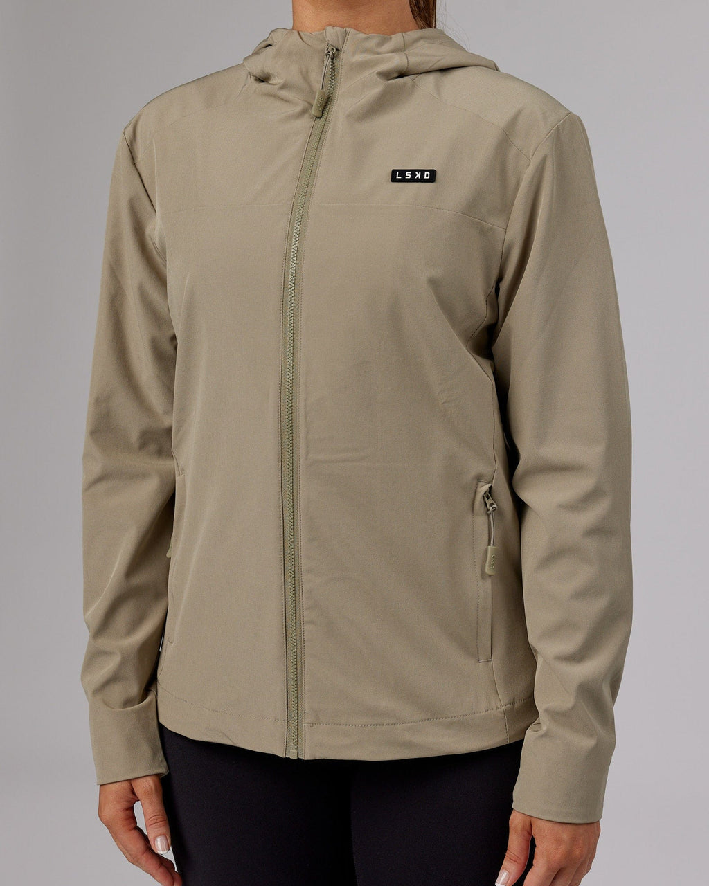 Model wearing Functional Training Jacket - Laurel Oak