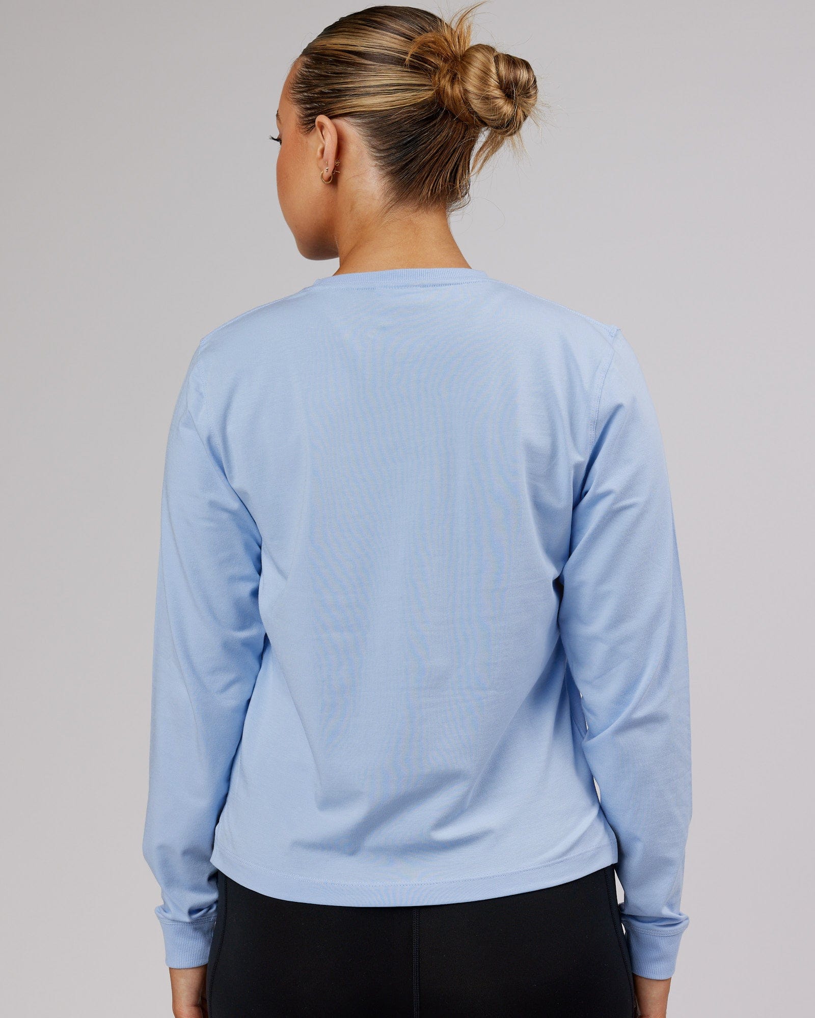 Model wearing Deluxe PimaFLX LS Tee - Windsurfer