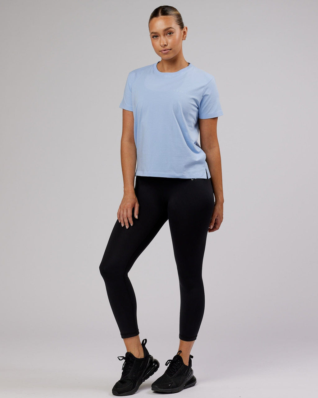 Model wearing Deluxe PimaFLX Tee - Windsurfer